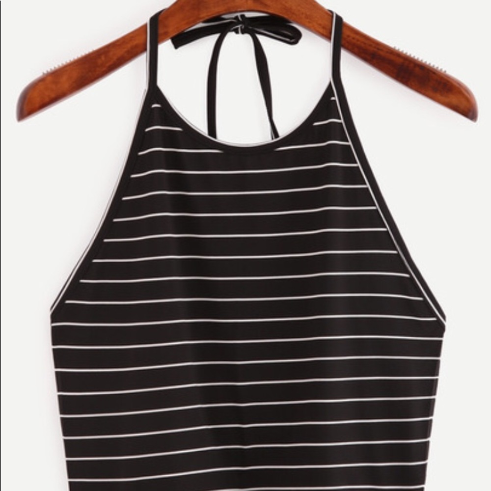 open back crop top